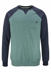 Quiksilver, Herren Sweatshirt 'EVERYDAYCREW', Navy / T&uuml;rkis