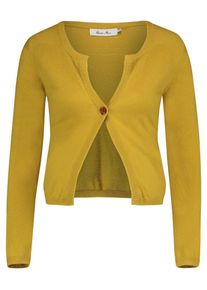 Queen mum, Damen Strickjacke, Senf