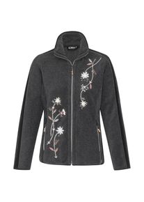 CMP, Damen Fleecejacke '38H3206-U905', Basaltgrau / Rosa / Wei&szlig;