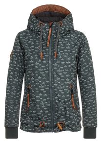 Naketano, Damen Jacket 'Gleitgelzeit', Braun / Dunkelgrau