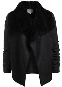 Khujo, Damen Strickjacke AMELE 2, Schwarz