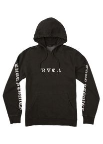 RVCA, Herren Kapuzenpullover 'Elevation', Grau / Schwarz / Wei&szlig;