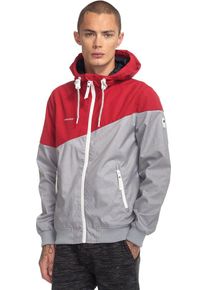Ragwear, Herren Freizeitjacke 'Wings', Grau / Rot