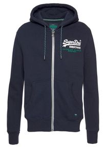 Superdry, Herren Sweatjacke, Navy / Gr&uuml;n / Wei&szlig;