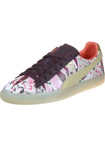 Puma, Damen Sneaker 'Clyde Moon Desert', Beige / Dunkellila / Wei&szlig;