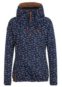 Naketano, Damen Jacke 'Freedom Got A Shotgun', Dunkelblau / Wei&szlig;