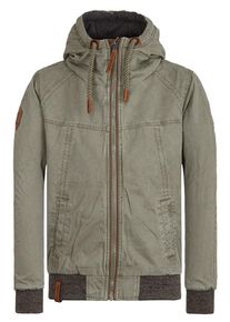 Naketano, Herren Jacke 'Survive & Advance II', Dunkelgrau / Khaki