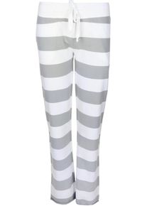Juvia, Damen Sweathose, Grau / Wei&szlig;