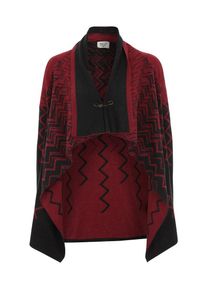 Khujo, Damen Cardigan 'Char', Rot / Schwarz