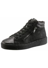 Rieker, Damen Sneaker, Anthrazit / Schwarz