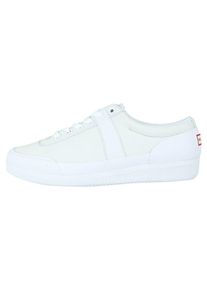 Hunter, Damen Sneaker ORIGINAL LO CANVAS, Wei&szlig;