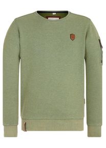 Naketano, Herren Sweatshirt 'Laktoseintoleranz & Vollbart', Apfel