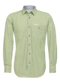 Stockerpoint, Herren Hemd 'Dave4', Kiwi / Wei&szlig;