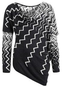 Khujo, Damen Pullover 'BILL E 2', Schwarz / Wei&szlig;
