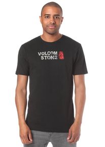 Volcom, Herren Stence Basic T-Shirt, Schwarz