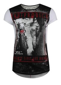 Trueprodigy, Herren T-Shirt 'Riding #2', Rot / Schwarz / Wei&szlig;