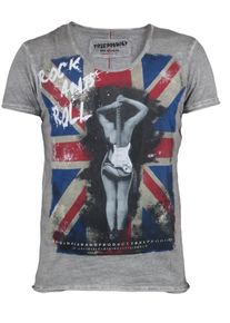 Trueprodigy, Herren T-Shirt 'Rock Girl', Blau / Grau / Rot / Schwarz / Wei&szlig;