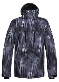 Quiksilver, Herren Snowboardjacke 'Mission Print', Dunkelblau / Schwarz / Wei&szlig;