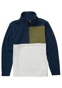 Billabong, Herren Sweatshirt 'Boundary Mock Half Zip', Nachtblau / Oliv / Wei&szlig;