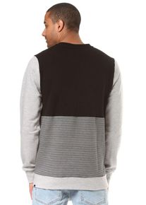 Volcom, Herren 3Zy Crew Sweatshirt, Grau / Dunkelgrau / Schwarz