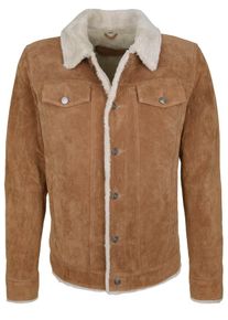 Freaky Nation, Herren Lederjacke 'WAYNE', Braun