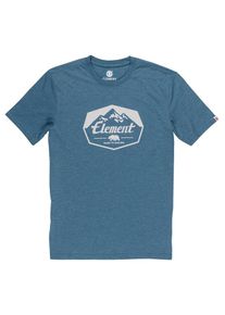 Element, Herren Shirt 'Journey', Royalblau / Wei&szlig;