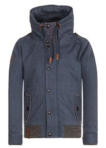Naketano, Herren Jacket 'Gurkeng&uuml;nstling', Blau / Braun / Taupe