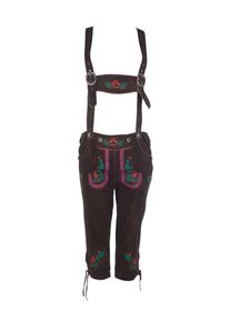 Maze, Damen Trachtenhose 'Lain', Braun / Gr&uuml;n / Pink / Orangerot