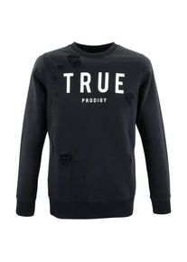 Trueprodigy, Herren Sweatshirt 'Flash', Schwarz / Wei&szlig;