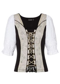 Stockerpoint, Damen Shirt 'Uki2', Nude / Schwarz / Wei&szlig;