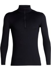 Icebreaker, Herren Langarmshirt '200 Oasis Zip', Schwarz