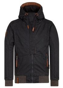 Naketano, Herren Jacke 'Pablo Powder', Greige / Schwarz