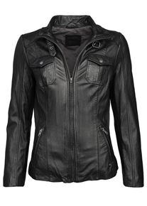 Mustang, Damen Lederjacke 'Cat', Schwarz