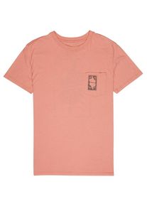 RVCA, Herren T-Shirt 'Thumbs Up', Pastellrot