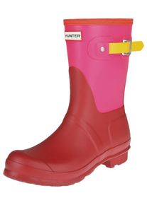 Hunter, Damen Gummistiefel, Gelb / Pink / Rot