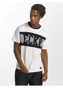Ecko Unltd. Ecko Unlimited, Herren T-Shirt 'Square72', Schwarz / Wei&szlig;