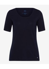 Brax Damen Shirt Style CORA, Blau, Gr. 34