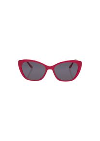 Tom Tailor Denim Damen Sonnenbrille mit breitem Rahmen, rot, Gr. ONESIZE