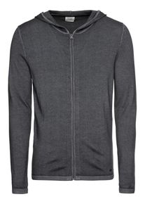 OLYMP, Herren Strickjacke 'Strick Lvl5 Merino fast dye', Anthrazit