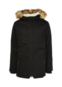 Urban Classics, Herren Parka, Schwarz / Wollwei&szlig;