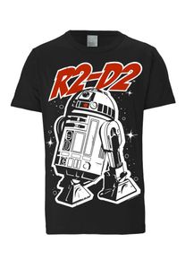logoshirt, Herren T-Shirt 'R2-D2 - Krieg der Sterne', Rot / Schwarz / Weiß