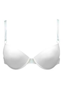Abracada Bra, Damen Push-up-BH mit transparentem Rücken und transparenten Trägern, Weiß