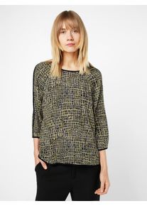 BETTY & CO Betty & Co, Damen Bluse, Goldgelb / Schwarz