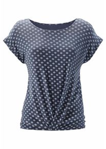 Lascana, Damen Shirt, Marine / Rauchblau