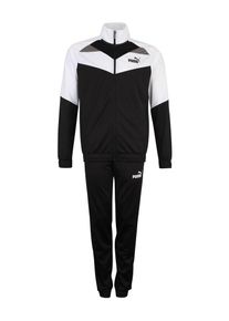 Puma, Herren Sportanzug 'Iconic Tricot Suit cl', Schwarz / Wei&szlig;