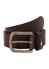 Tommy Jeans, Herren Gürtel 'TJM RUBBER FLAG LOOP BELT 4.0', Dunkelbraun