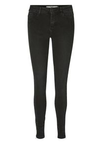 Véro Moda VERO MODA, Damen 'VMSEVEN NW SLIM ZIP' Jeans, Schwarz
