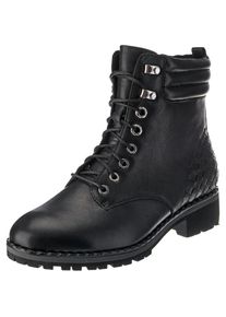 Caprice, Damen Schn&uuml;rstiefeletten, Schwarz