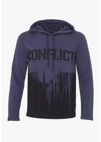 PLUS EIGHTEEN, Herren Kapuzenpullover, Dunkellila