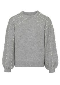 Heine, Damen Rundhalspullover, Graumeliert